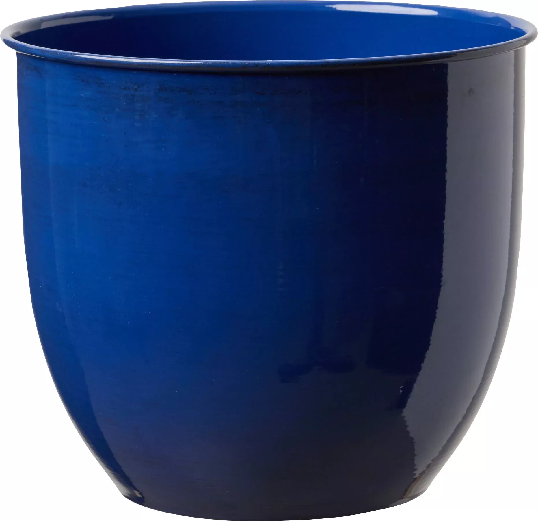 Bloem Canyon Metal Planter Navy 8 in