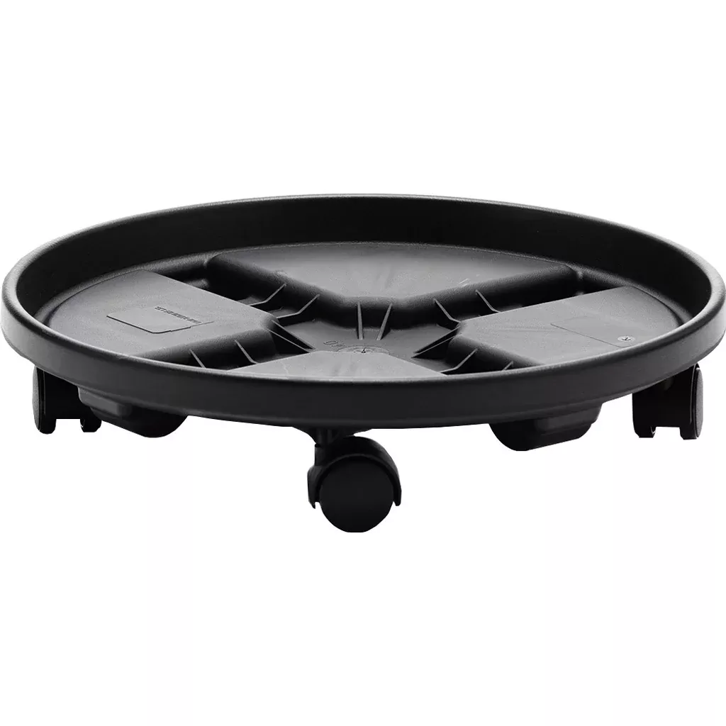 Bloem Round Plant Caddy 12 in Black