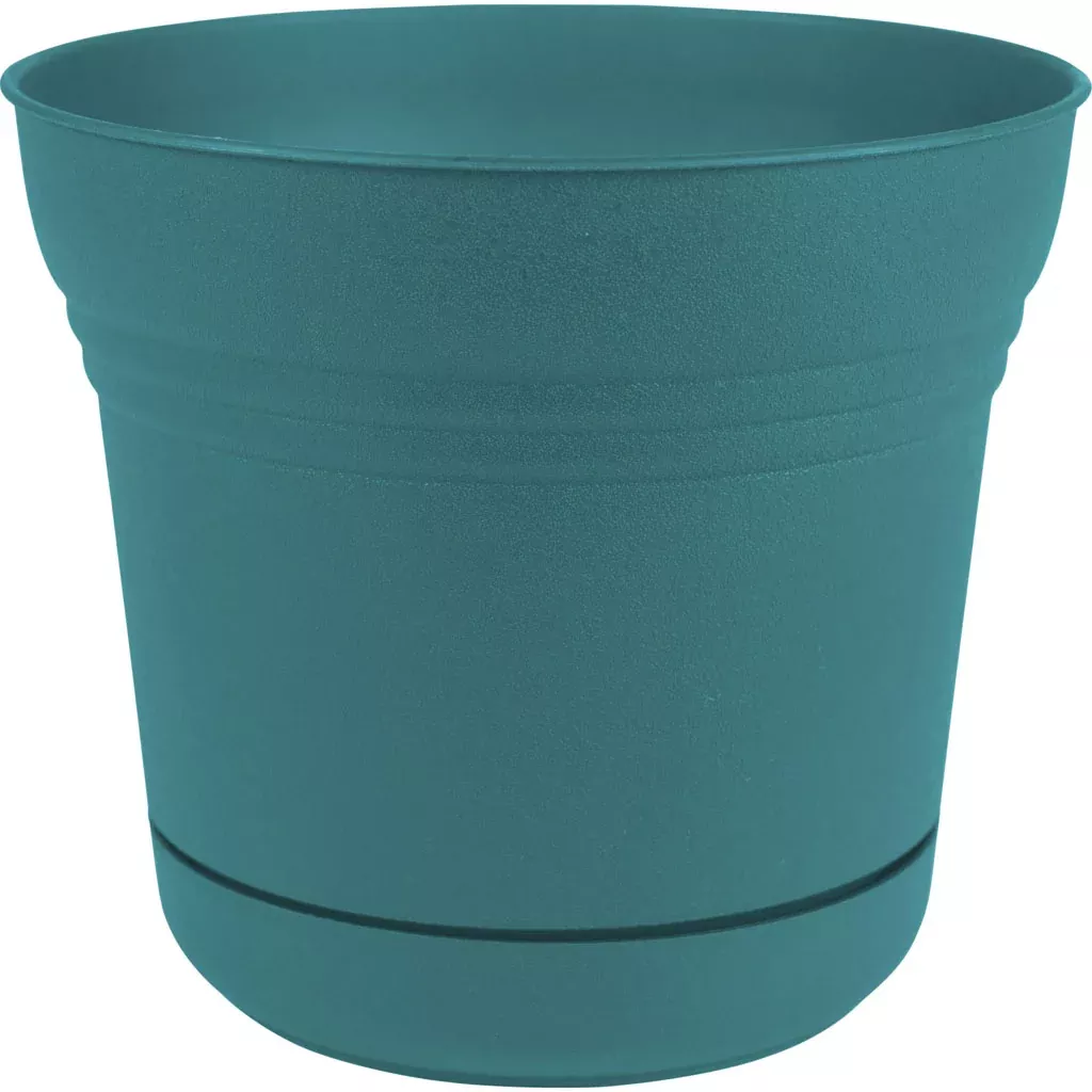Bloem Saturn Planter, 7 in, Bermuda Teal