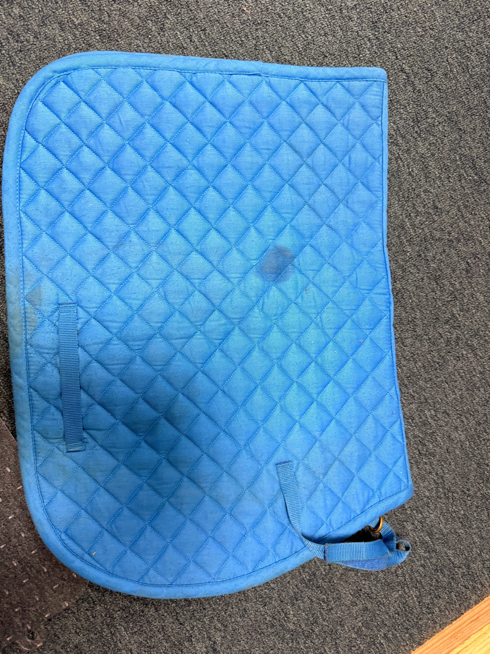 Blue All Purpose Superman logo Saddle pad