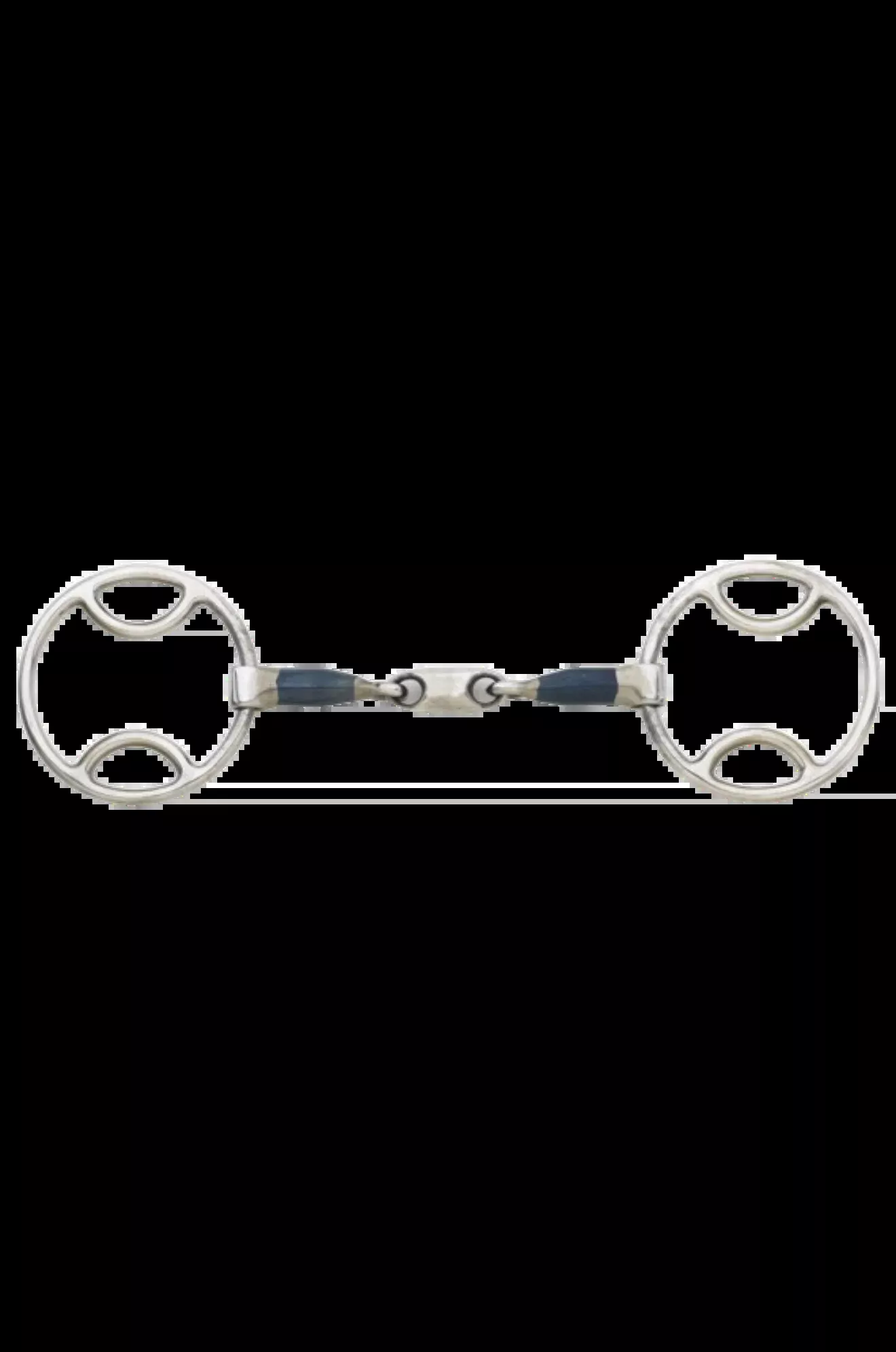 Blue Steel Oval Link Loop Ring Gag