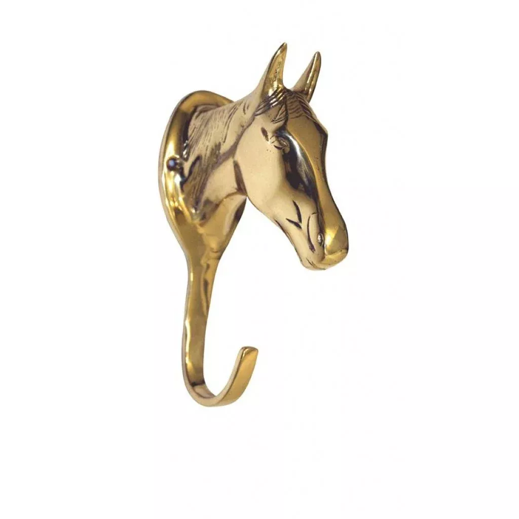 Brass Bridle Hook Horse Head
