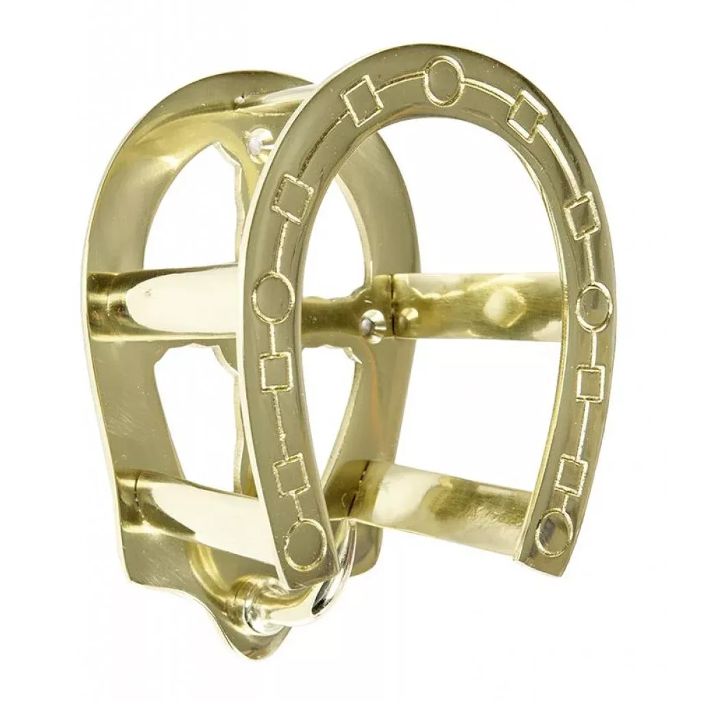 Brass Bridle Hook Horse Shoe