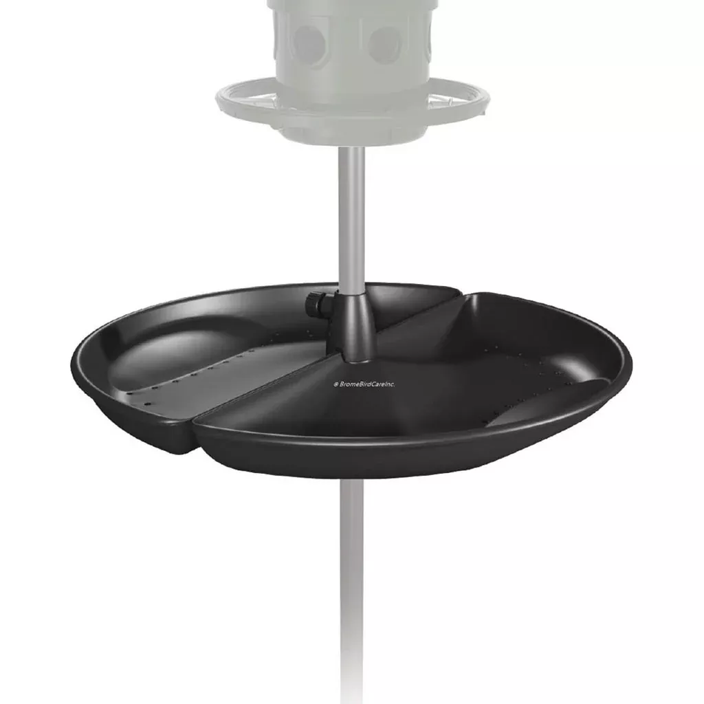 Brome Seed Buster Tray Feeder & Seed Catcher, Black