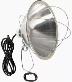 Brooder Clamp Light With 10" Reflector Shade, 300-watts
