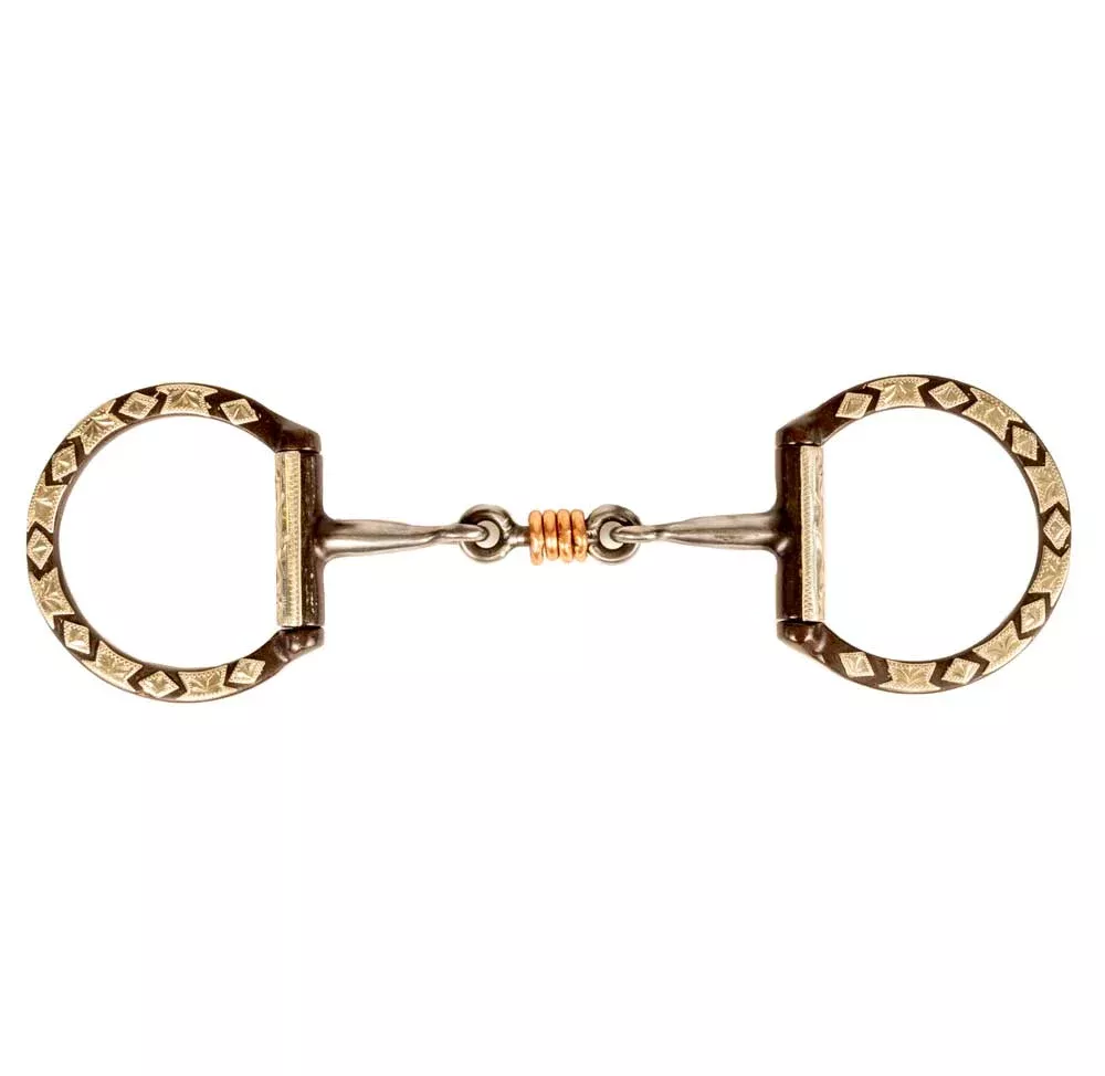 Brown Dee Ring Dog Bone Mouth Bit