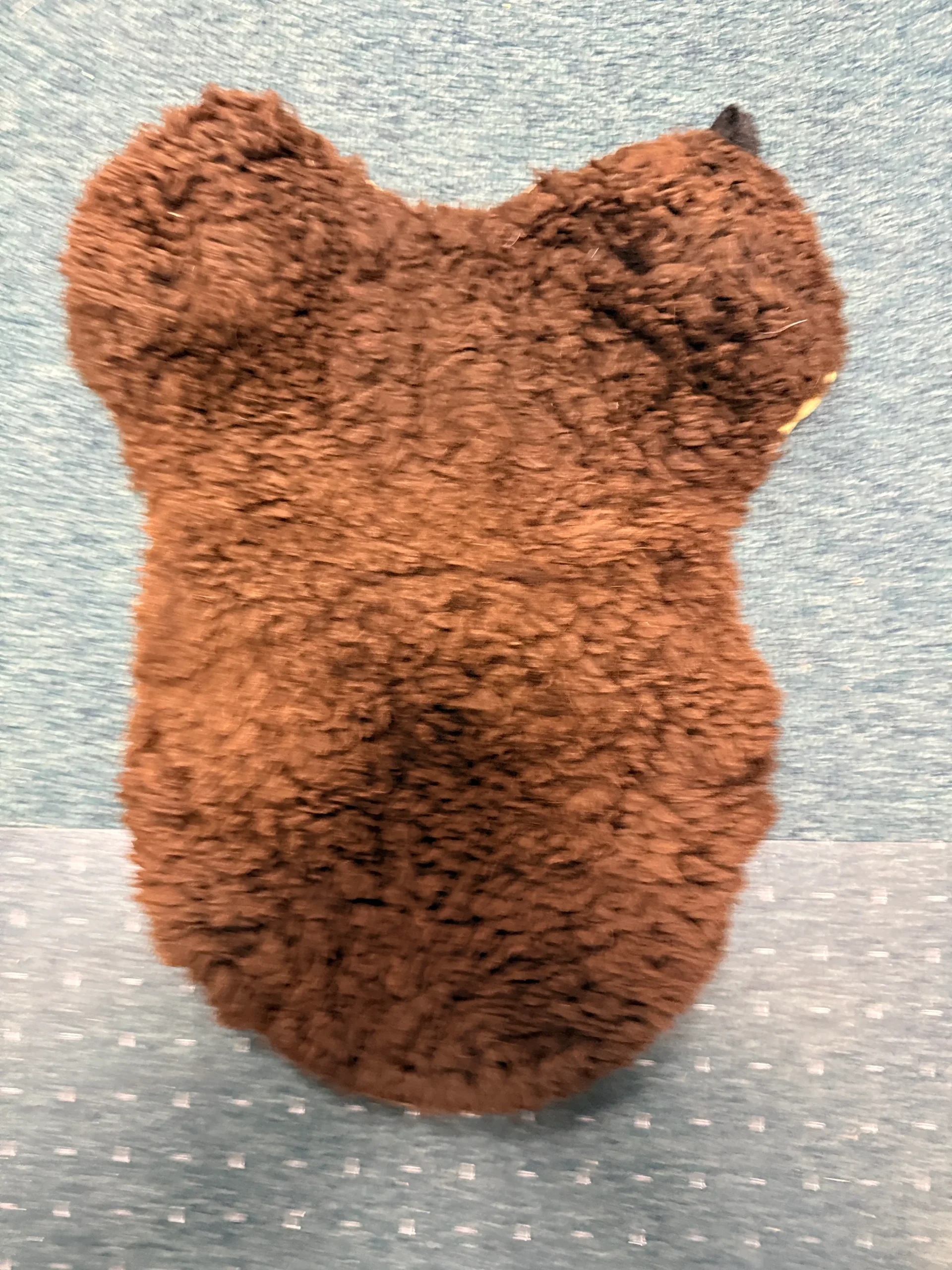 brown sheepskin seat pad for English saddle
