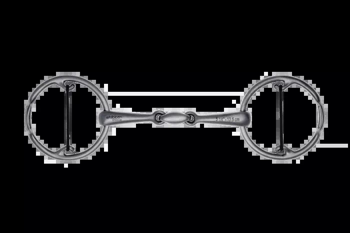 Bucephalus Pro Horse Bit double broken, Stainless Steel matt polished