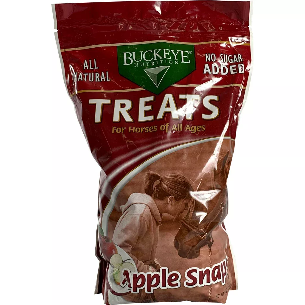 Buckeye Nutrition All-Natural Apple Snaps Horse Treats 4 lb