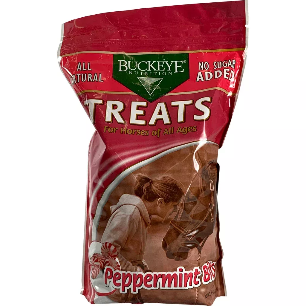 Buckeye Nutrition All Natural Bits Horse Treats – Peppermint, 4 lb