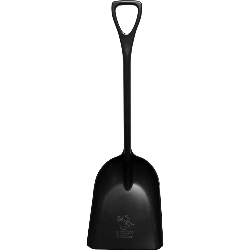 Bully Tools One-Piece Poly Scoop, D-Handle, 42 in, Black