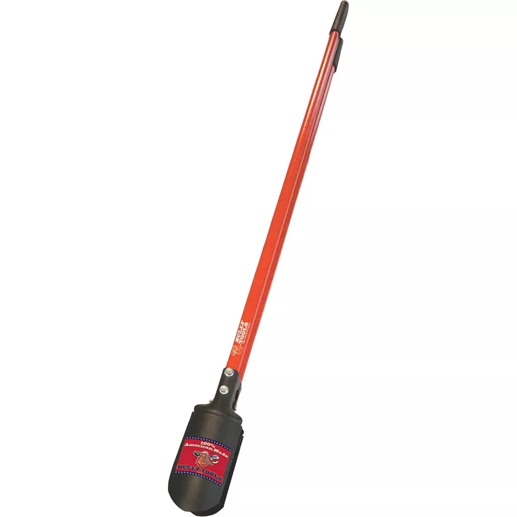 Bully Tools Post Hole Digger with Fiberglass Handle, 58 in, Red