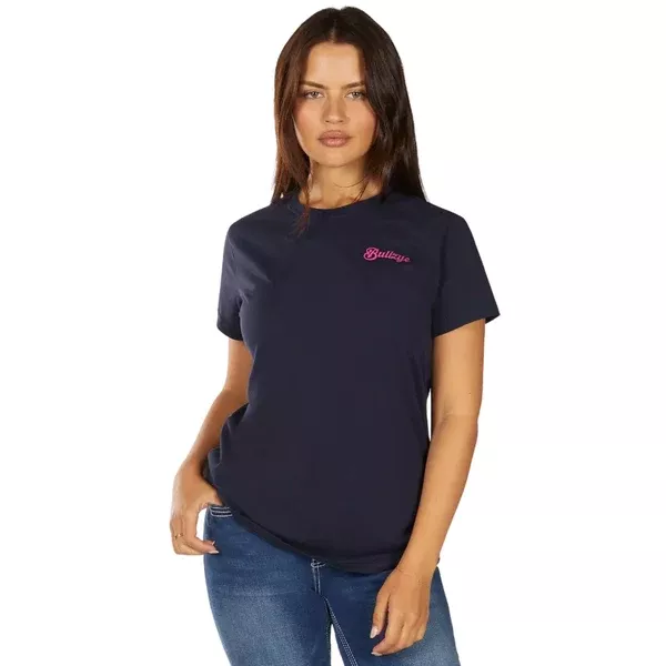 Bullzeye Womens Tee | Vibes | Navy