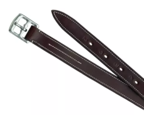 Camelot Childs Nylon Lined Stirrup Leathers-Brown