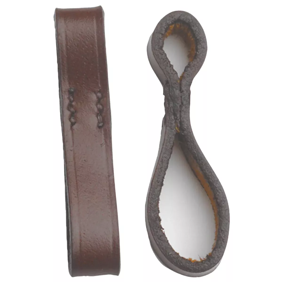 Camelot Leather Bit Loops in Brown