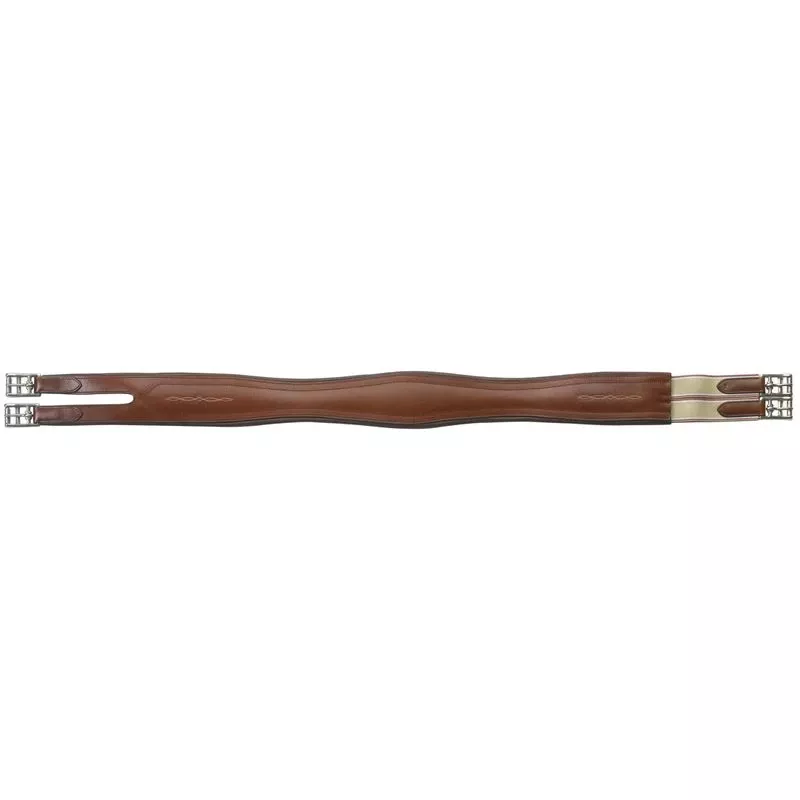 Camelot Overlay Split End Girth – Brown