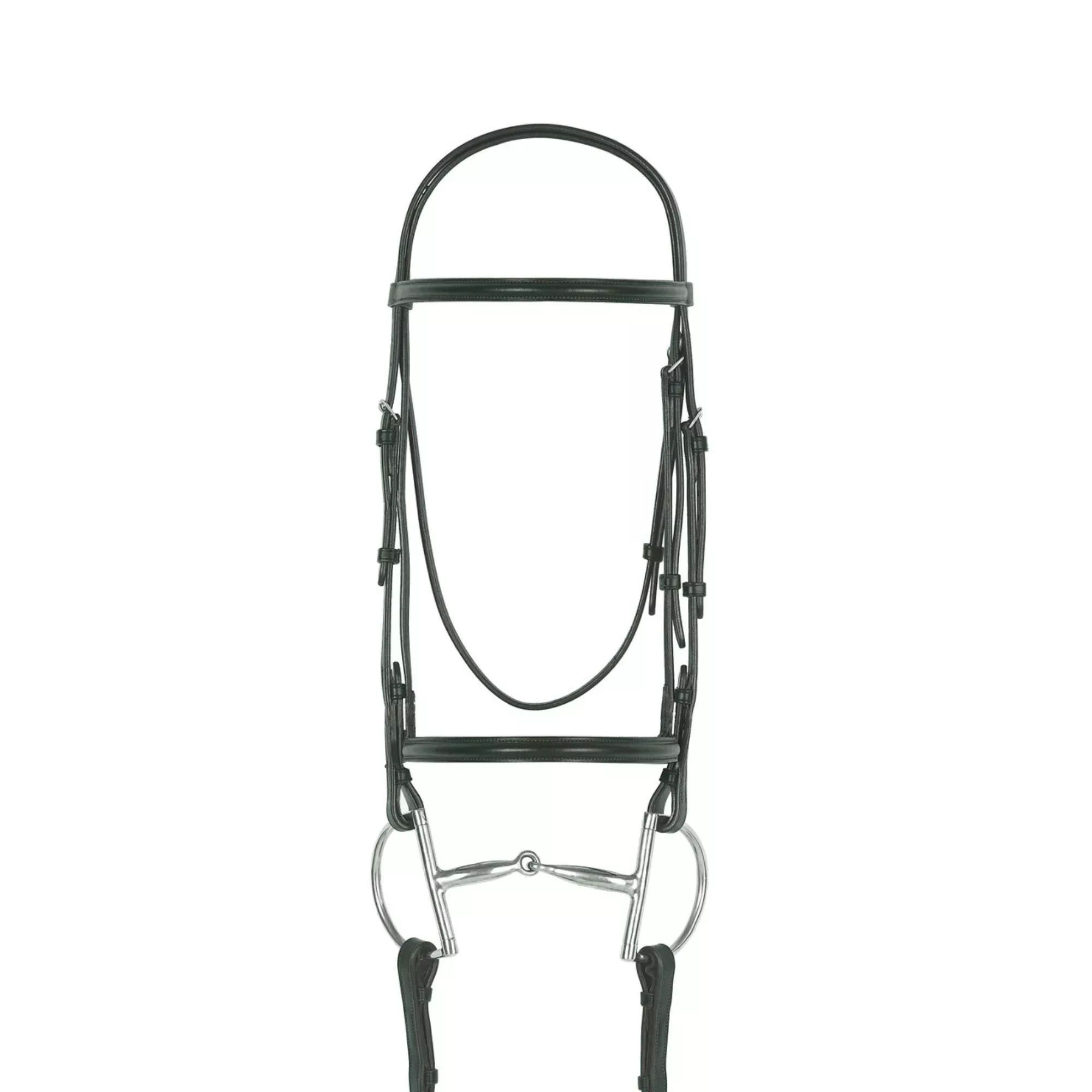 Camelot Plain Raised Bridle- Black