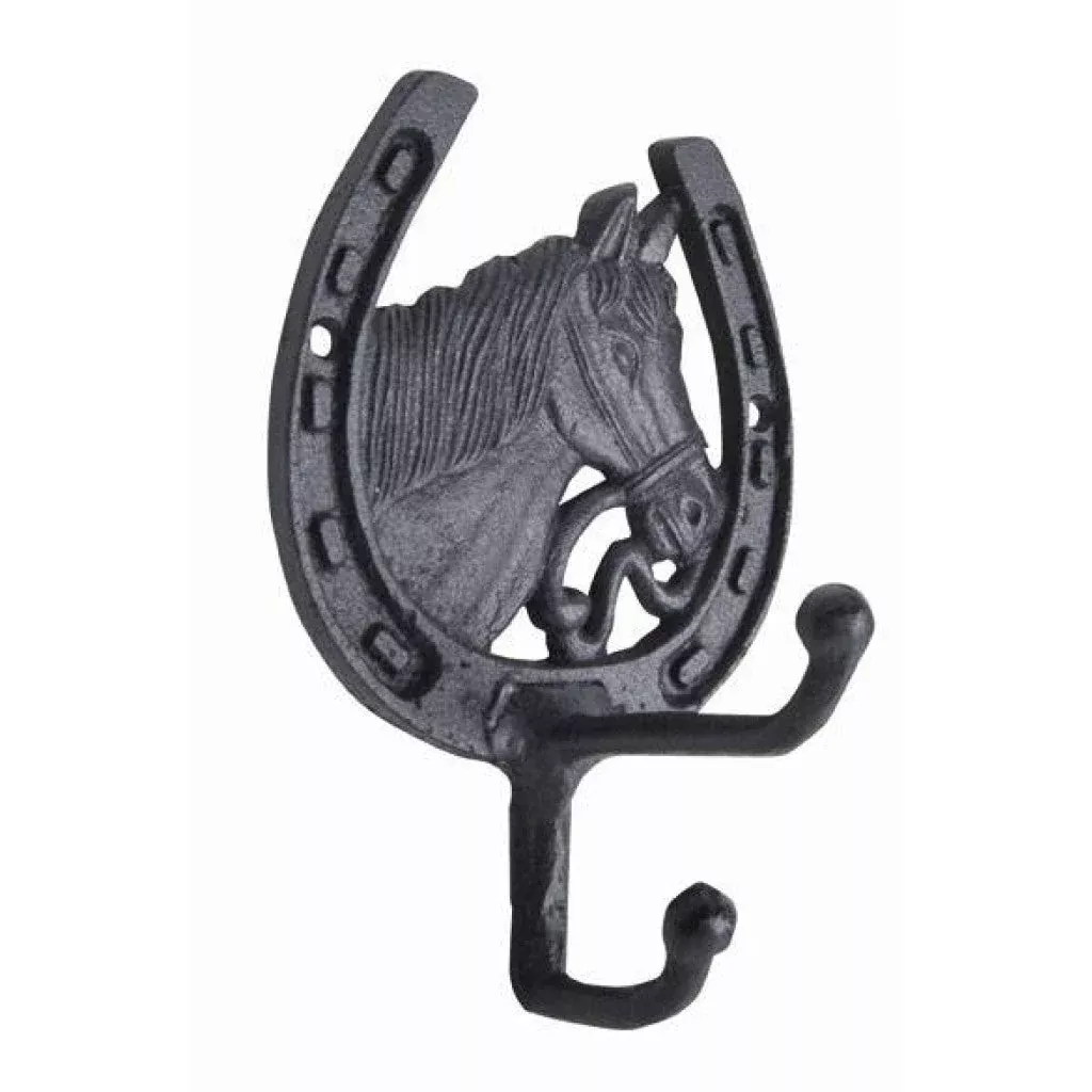 Cast Iron Bridle Hook Horse Head