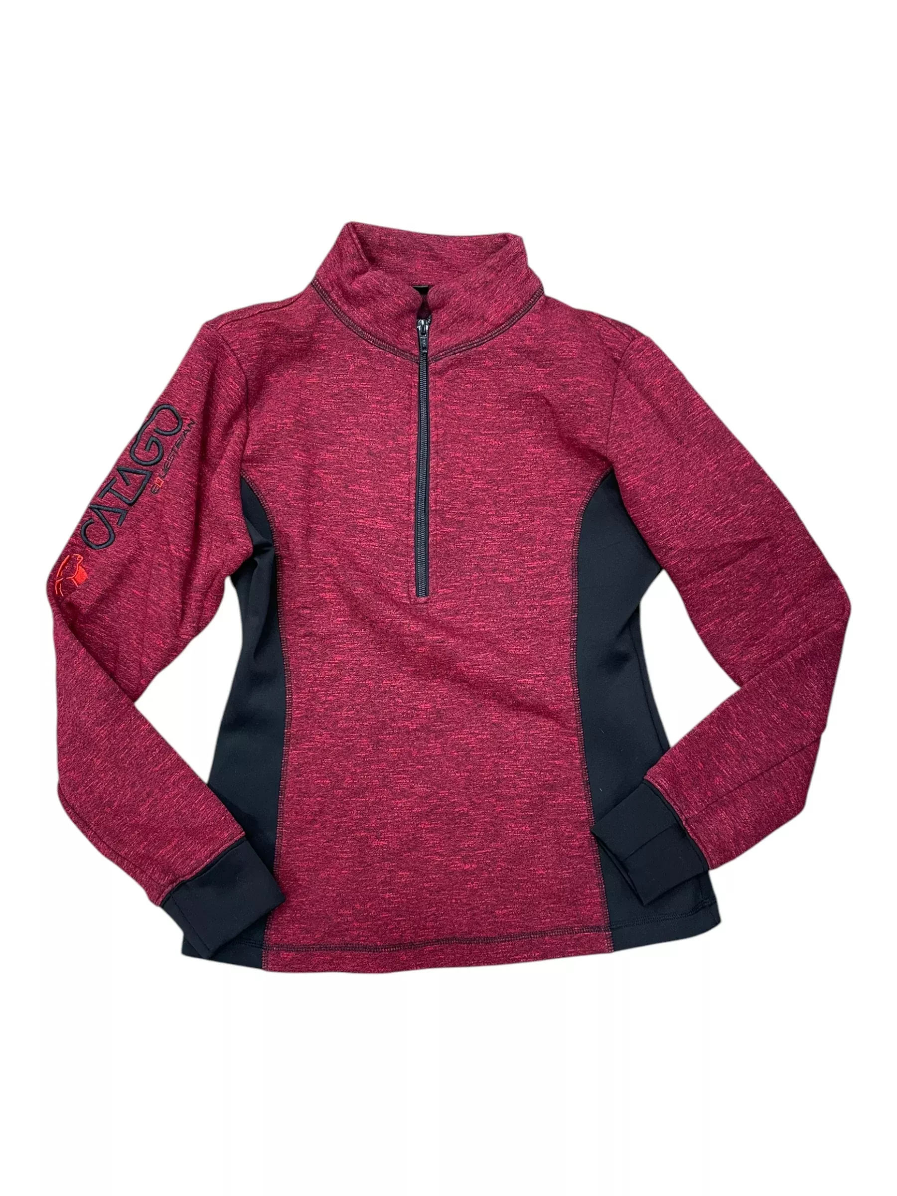 Catago 1/2 Zip Pullover - Red/Black - S - USED