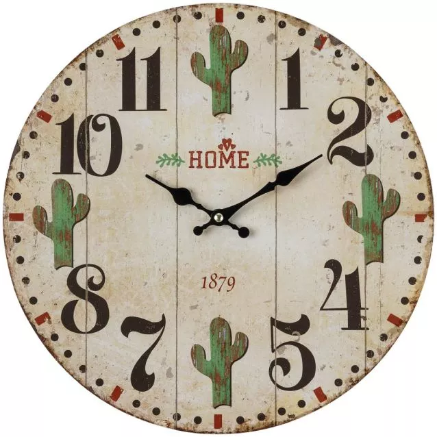 Catcus Wall Clock 87-1607-0-0