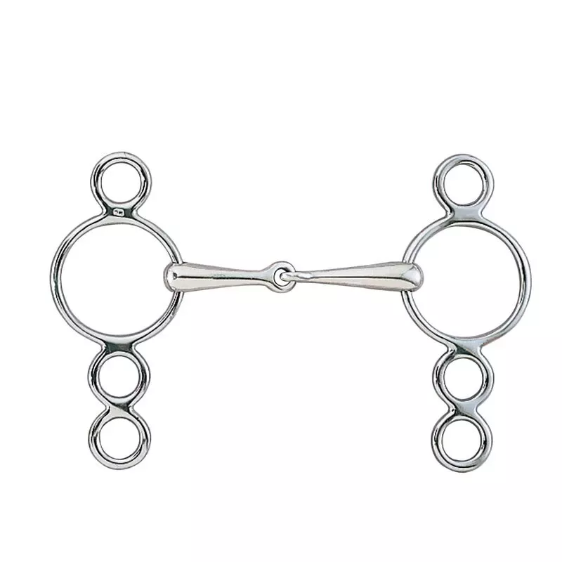 Centaur Thin Jointed 3-Ring Gag – Stainless Steel