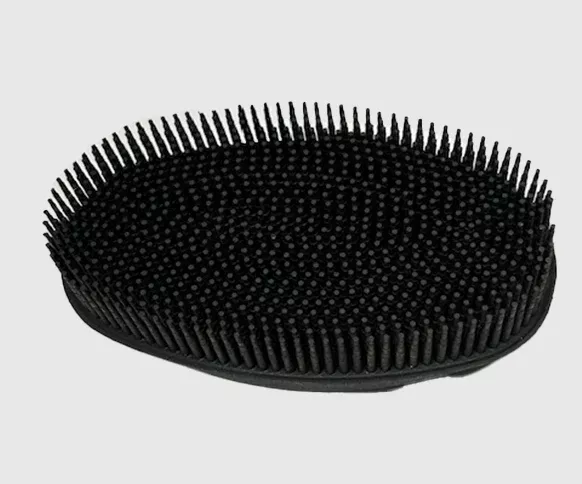 CHAMPION BRUSH BLACK RUBBER SUPER GROOM ESSENTIAL BRUSH
