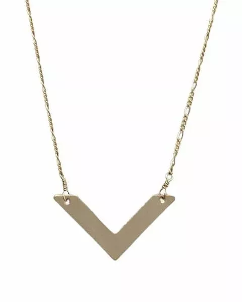 CHEVRON NECKLACE - GOLD