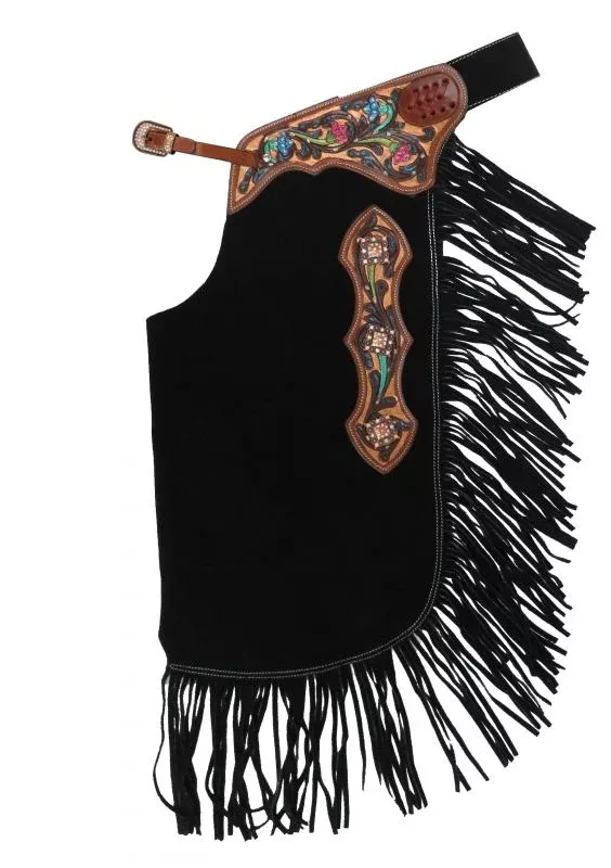 Chinks Suede Leather Floral