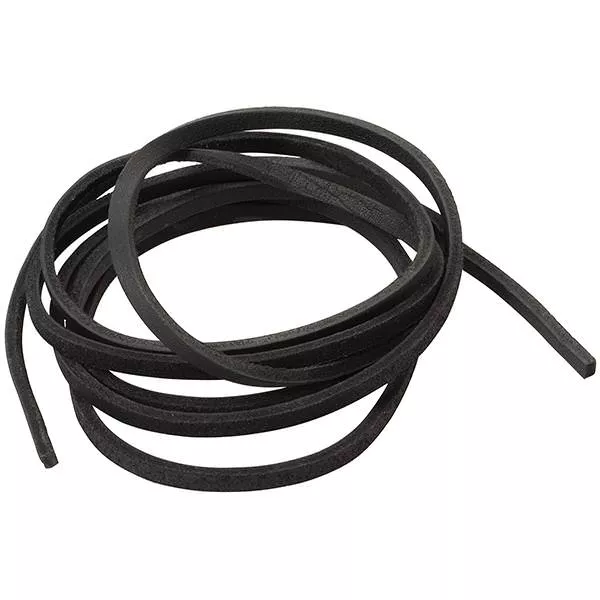 Chrome Tanned Leather Lace, Black, 3/16" x 72"