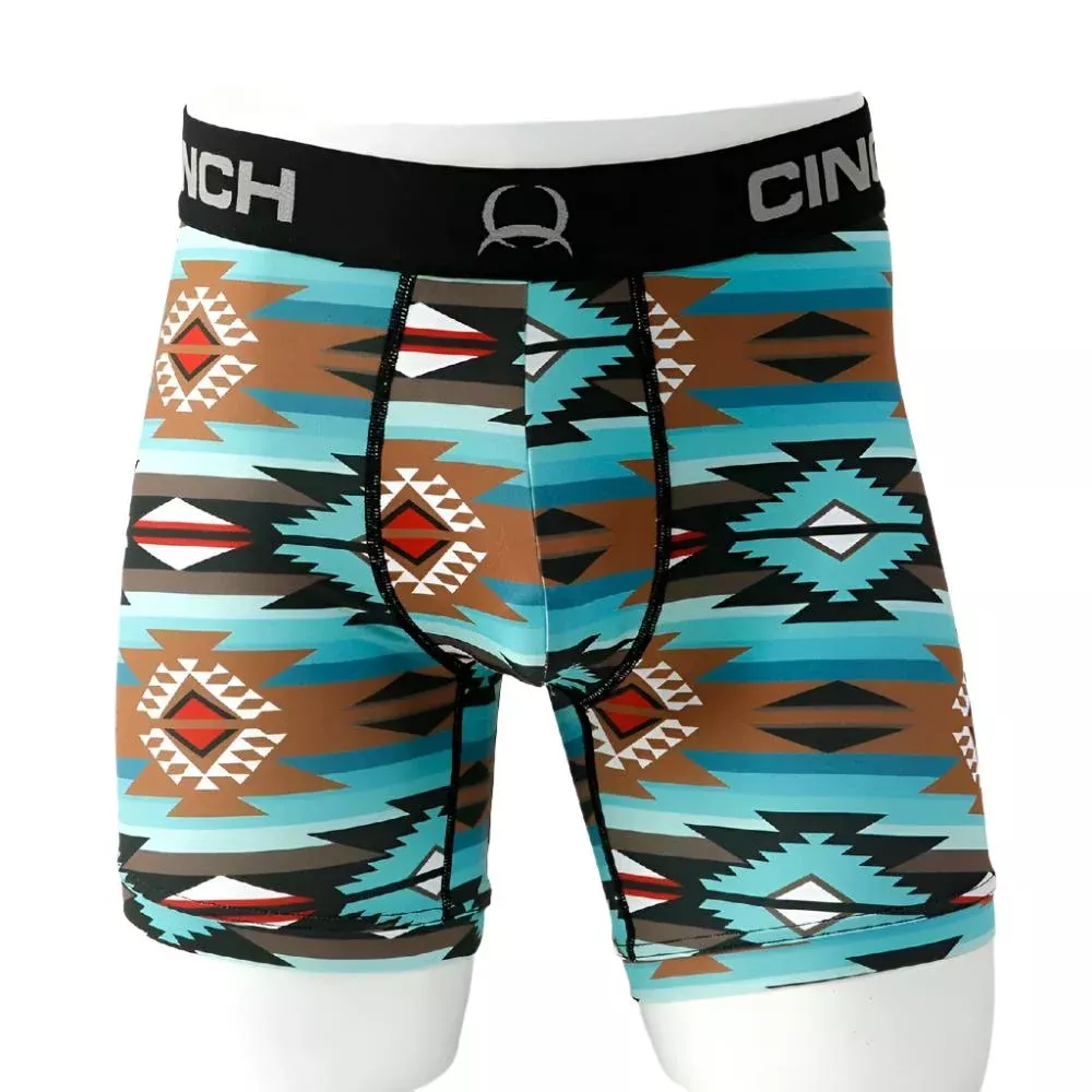 Cinch Men's Aztec Boxer Brief - 6"