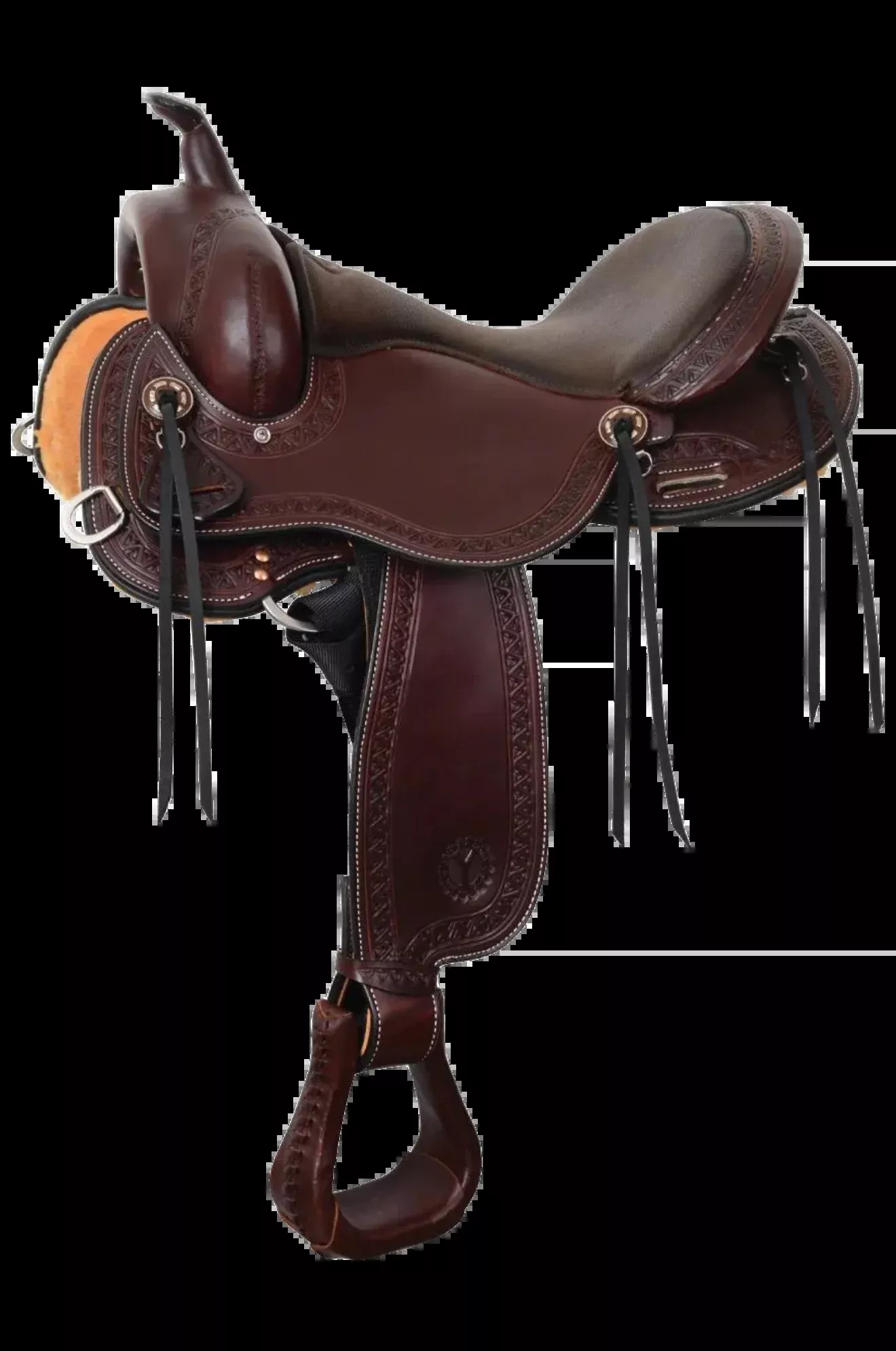 Circle Y Bluestem Wood Tree Trail Saddle
