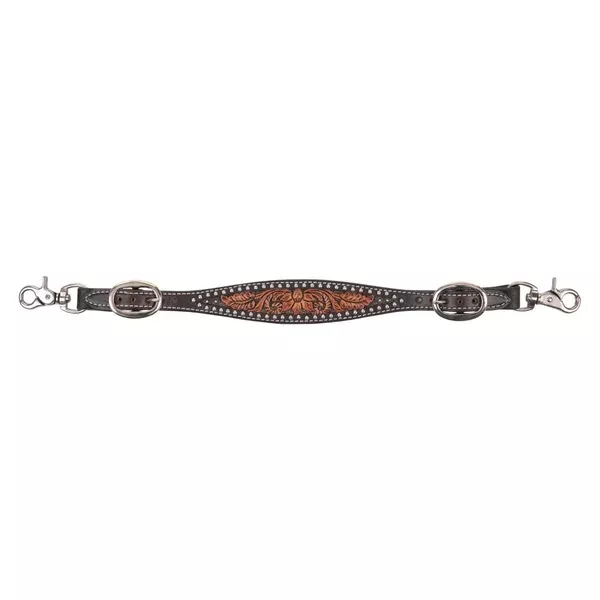 Circle Y Dark Flash Arizona Flower Wither Strap