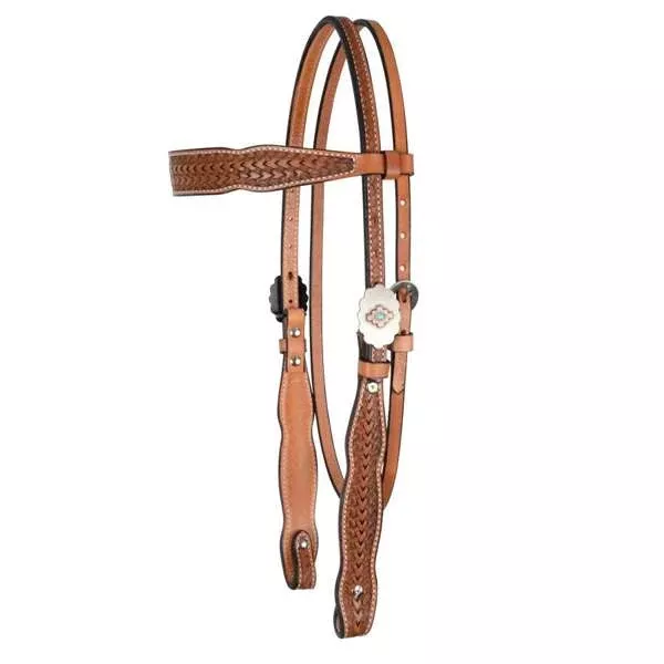 Circle Y Dawson Shaped Brow Headstall