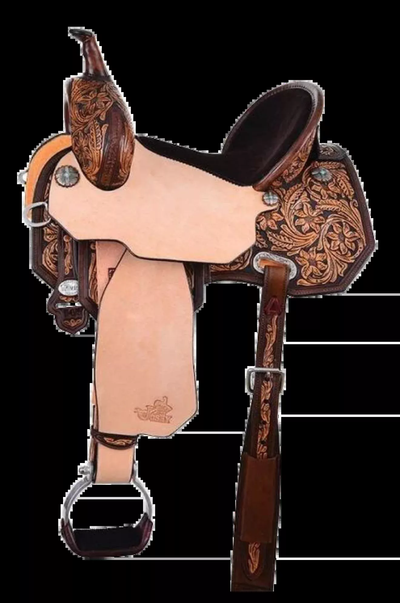 Circle Y Josey Gold Buckle Cash Saddle