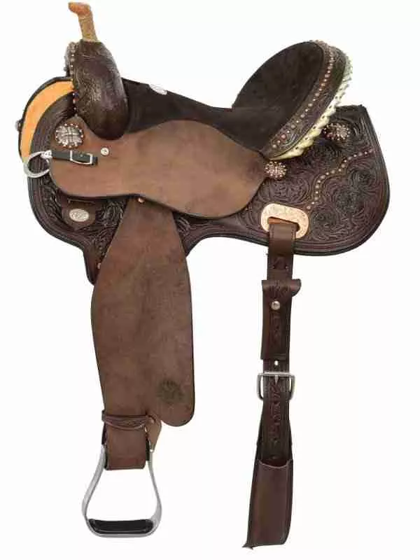 Circle Y Kenda Lenseigne Black Powder Mounted Shooter Saddle 2404 w461