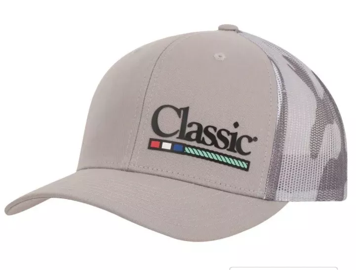 Classic Silver and Grey Camo Logo Cap