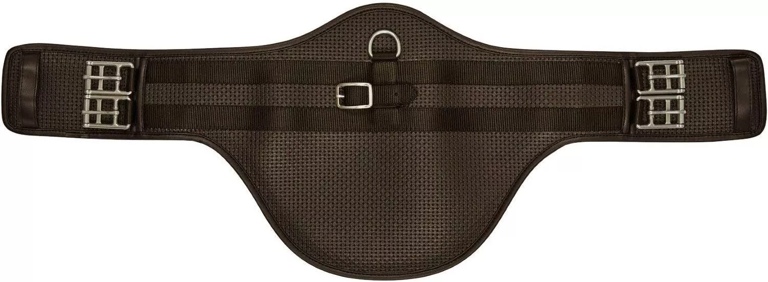 Collegiate Short Stud Guard Girth - Brown 85 & 90 cm
