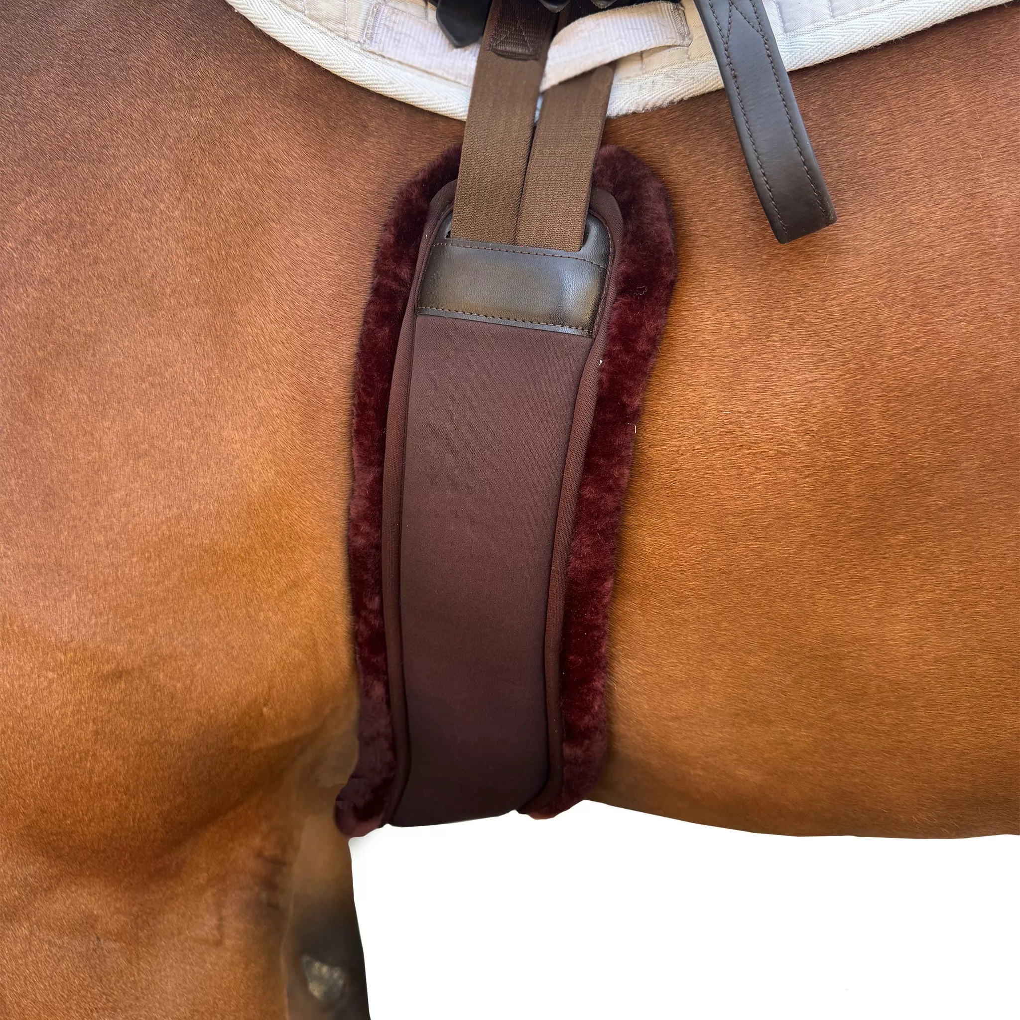Com4rt Fit Shoulder Relief Girth - Brown Fleece