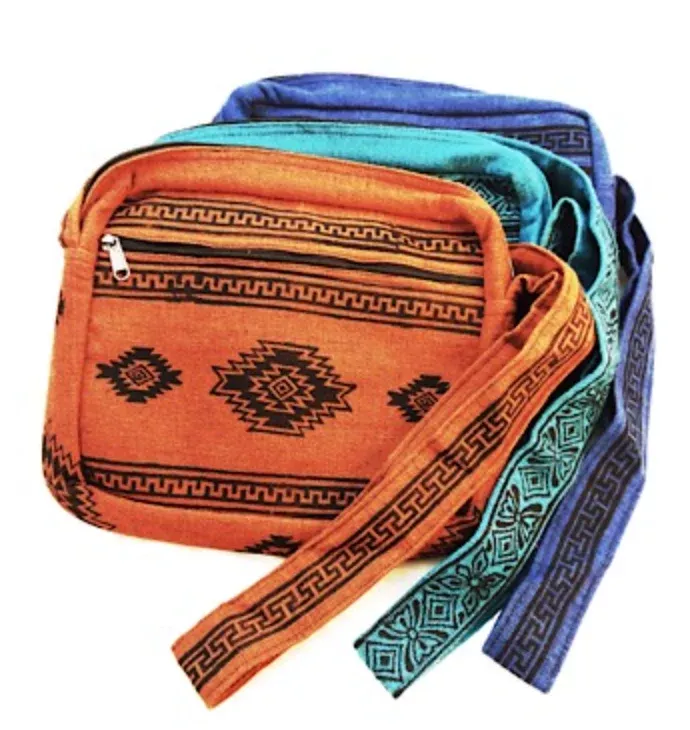 Cotton Block Print Shoulder Bag