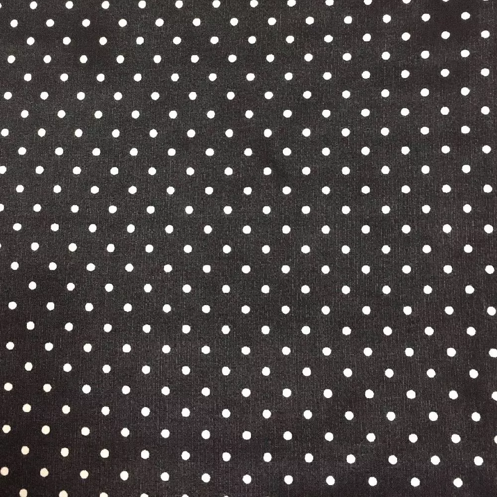 Cowboy Polka Dot Black Silk Scarf - 20"