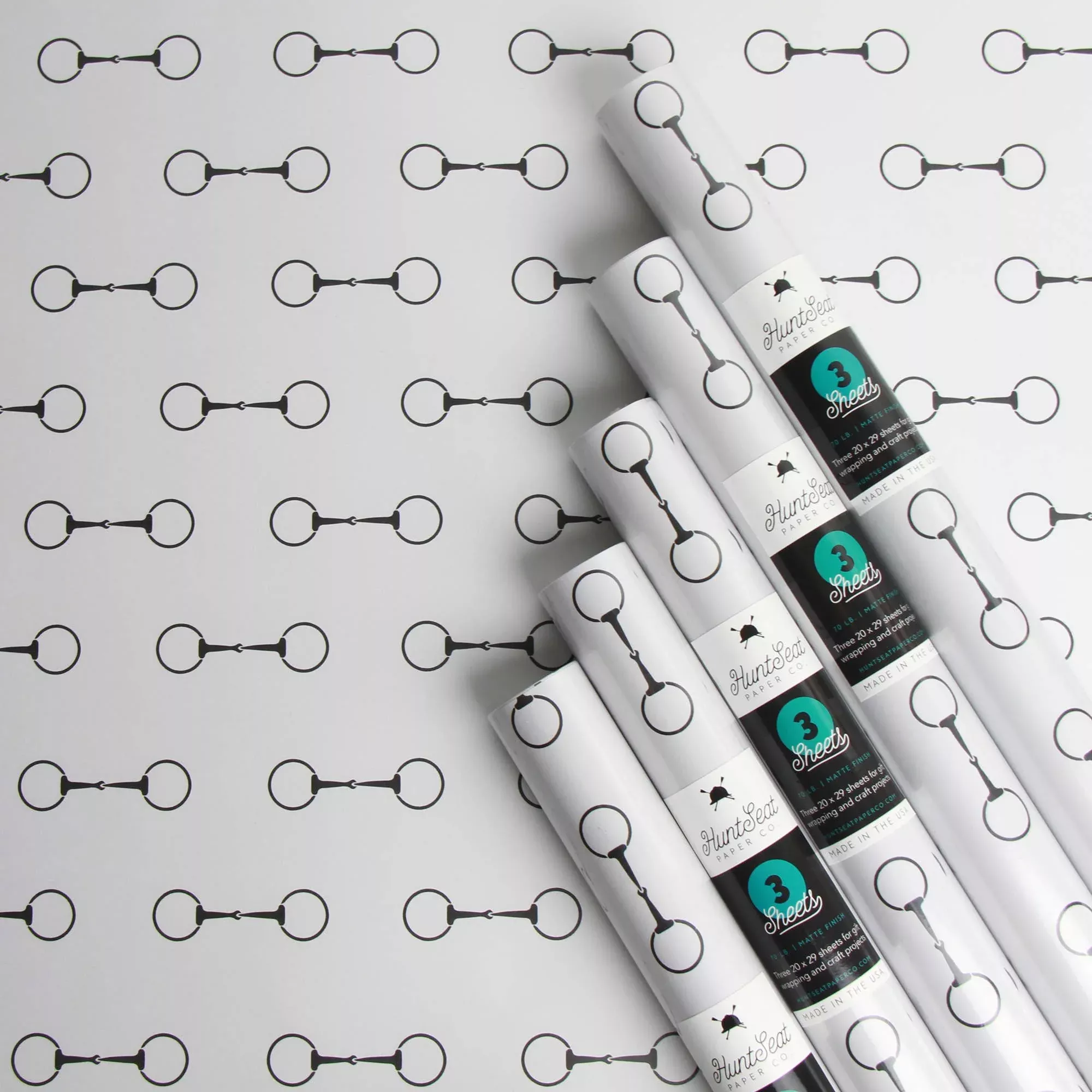 Cream Bits - Equestrian Horse Gift Wrapping Paper