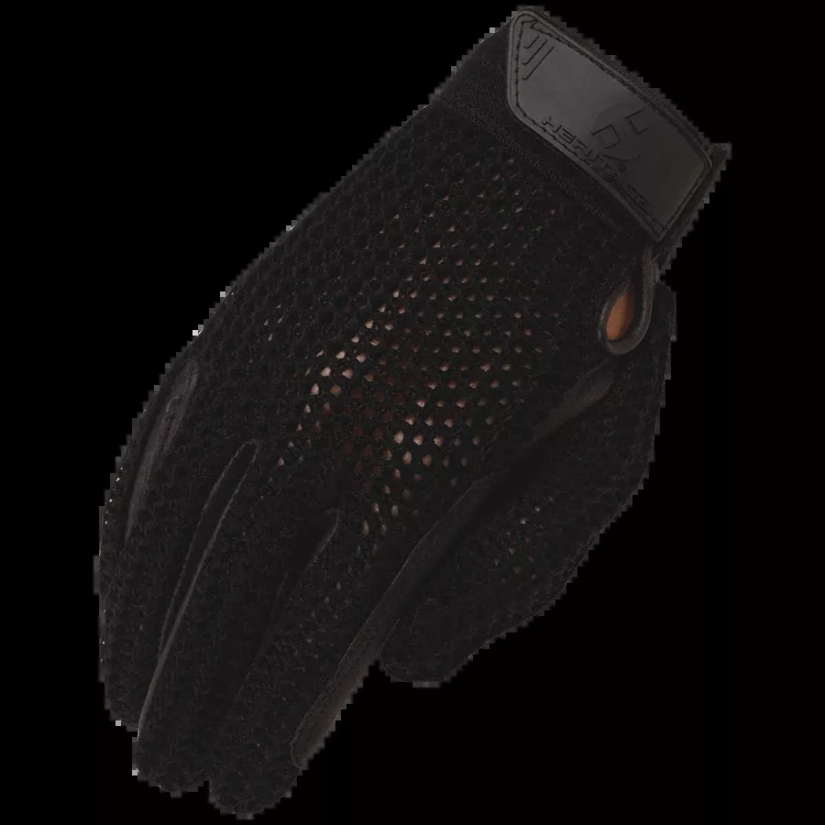 Crochet Riding Glove Black size 10