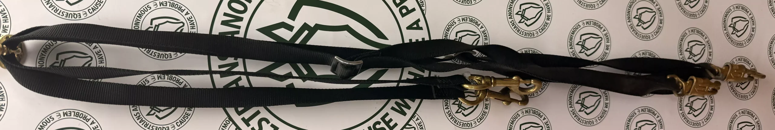 Cross Ties black Nylon and brass snaps and emergency snaps