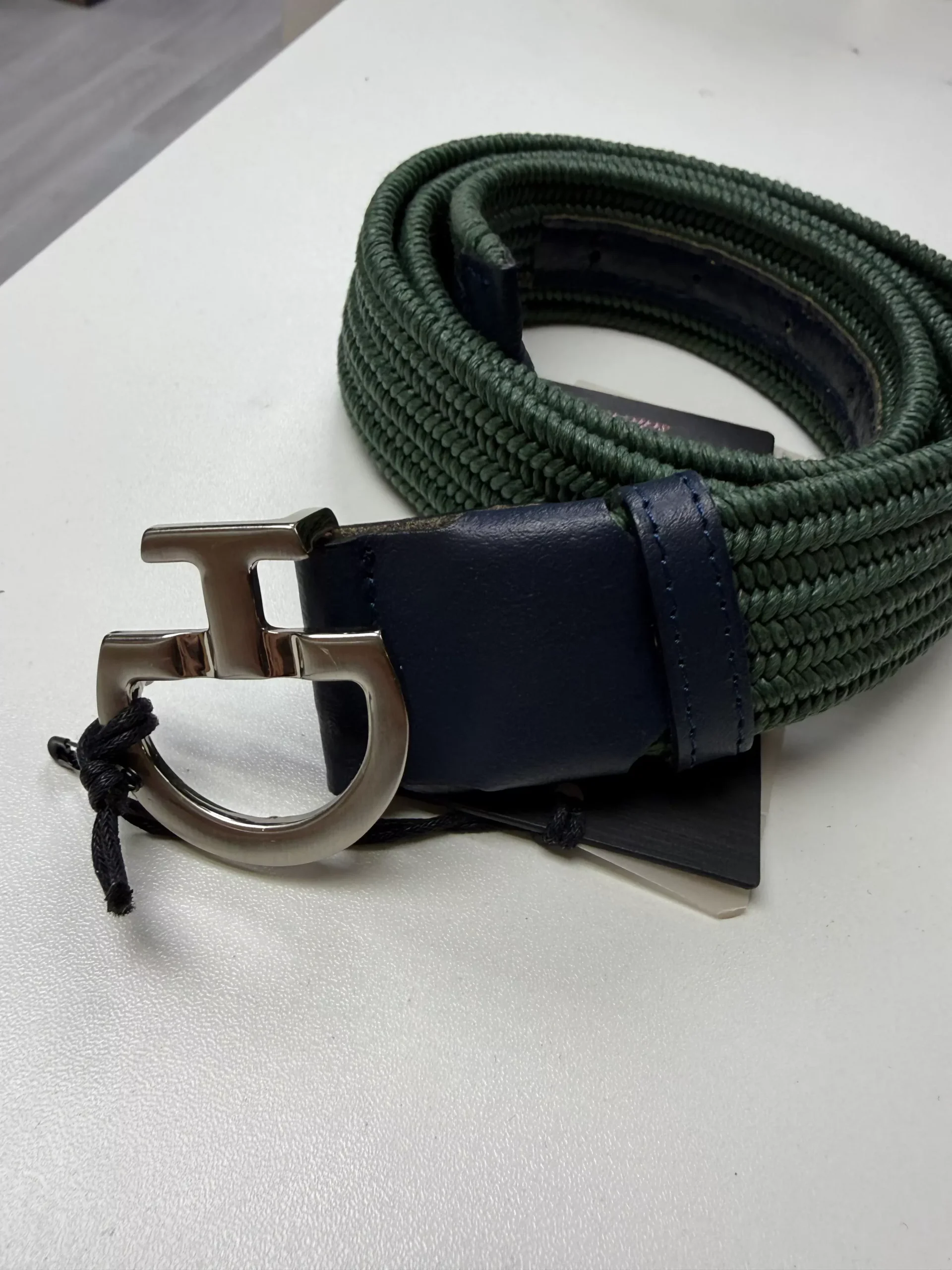 CT Mens Elastic Belt CT Clasp Jungle/Navy M