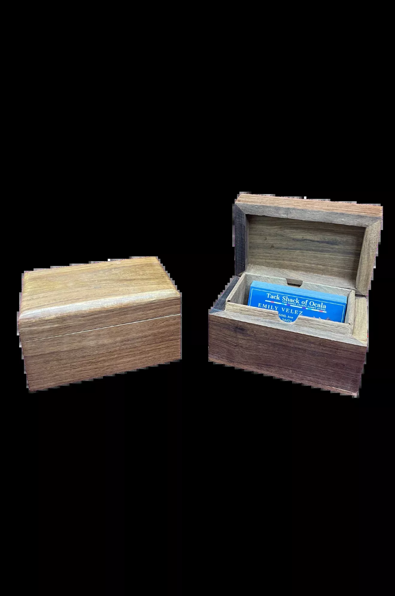 Curved Business Card Holder Box
