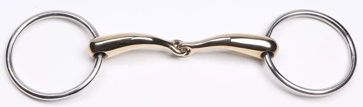 Curved Gold Jointed Snaffle