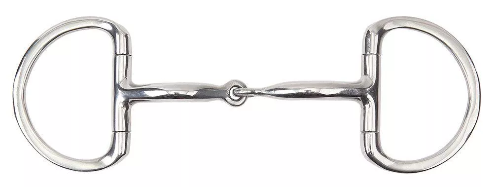 Curved Mouth Dee Bit with Coppery Inlay - 12.5cm 5"