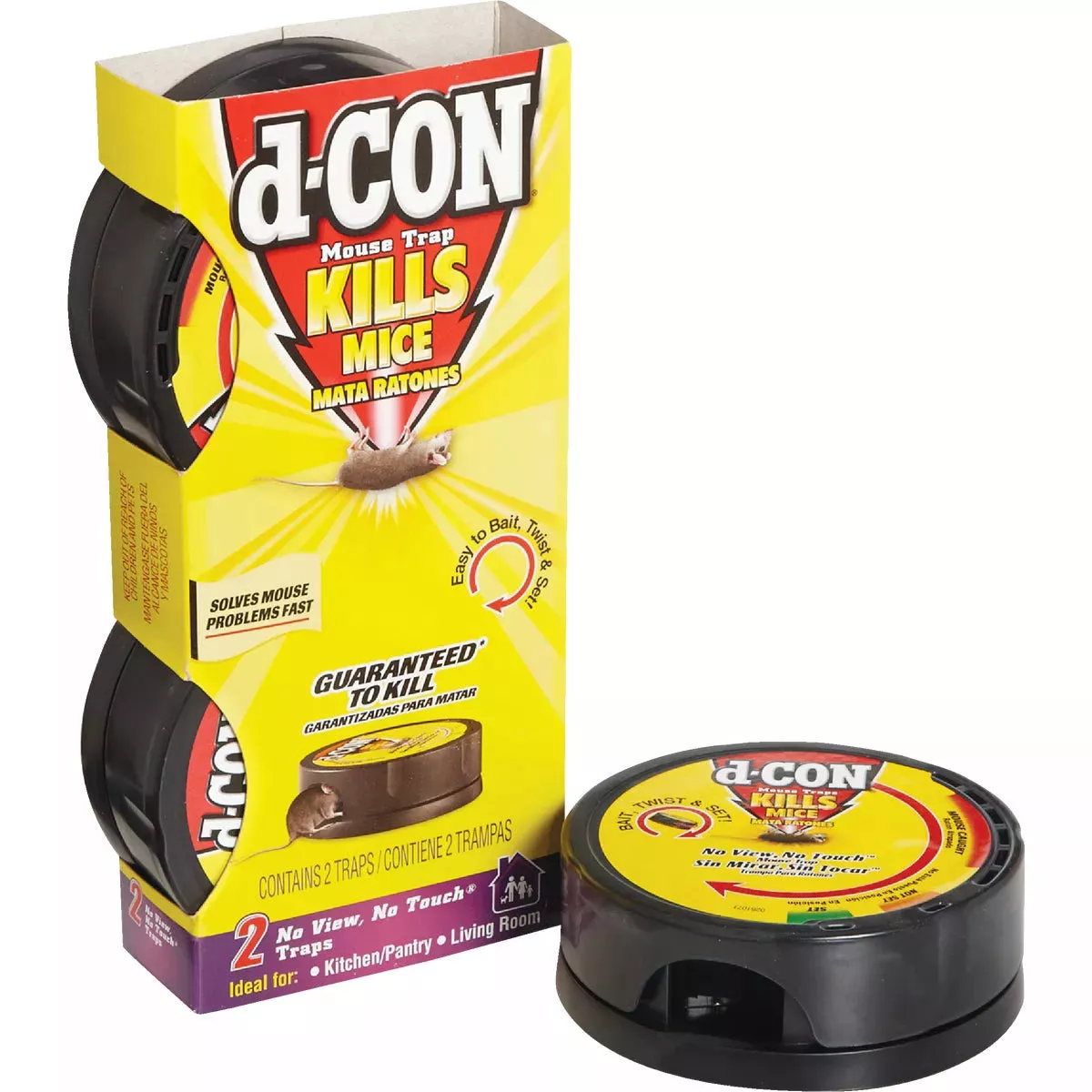 D-Con No View, No Touch Mechanical Mouse Traps (2-Pack)