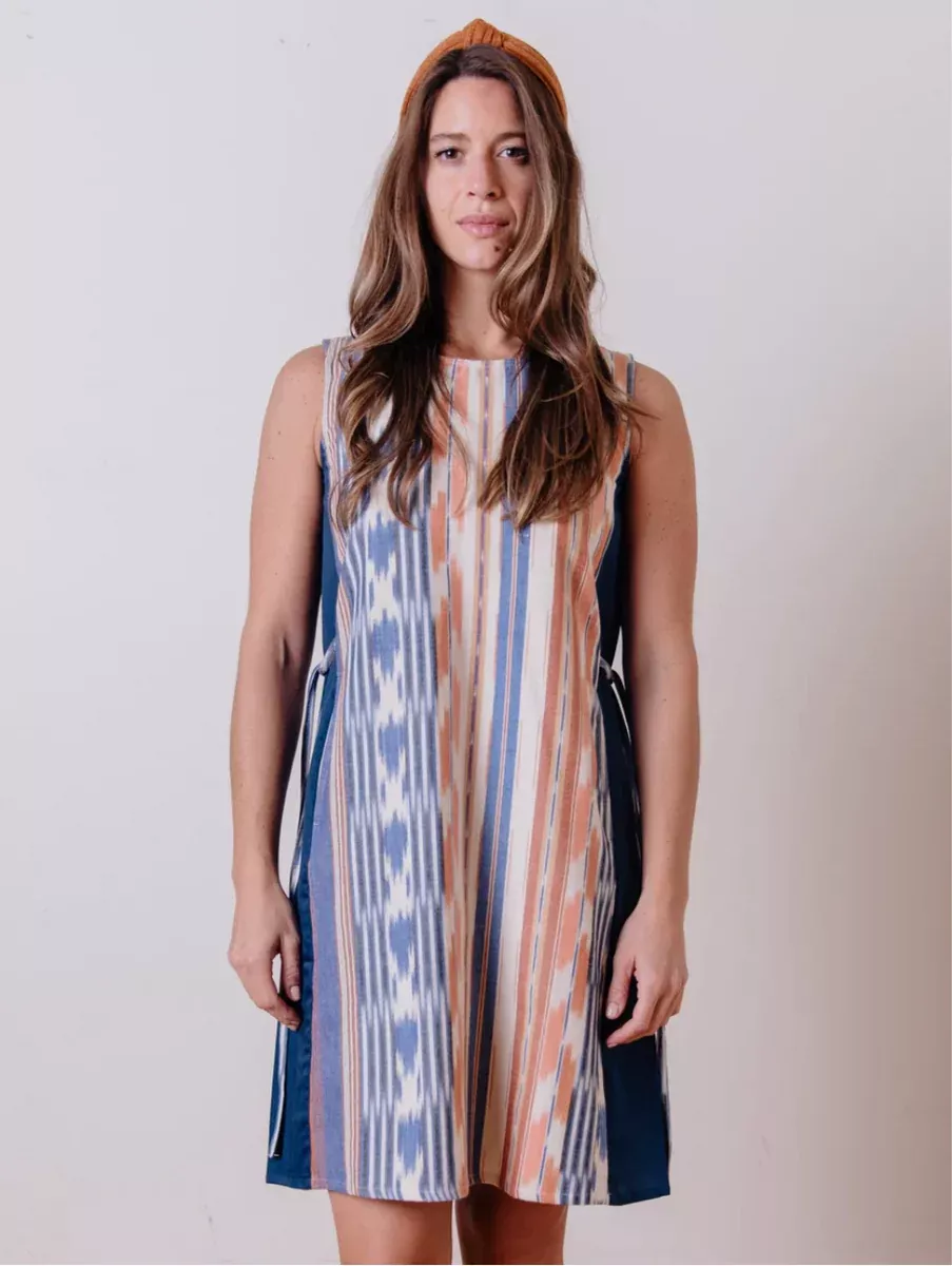 Dakota Dress Rainbow Ikat