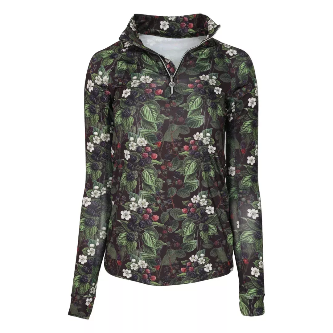Dapplebay Blackberry Daze 1/4 Zip Riding Top